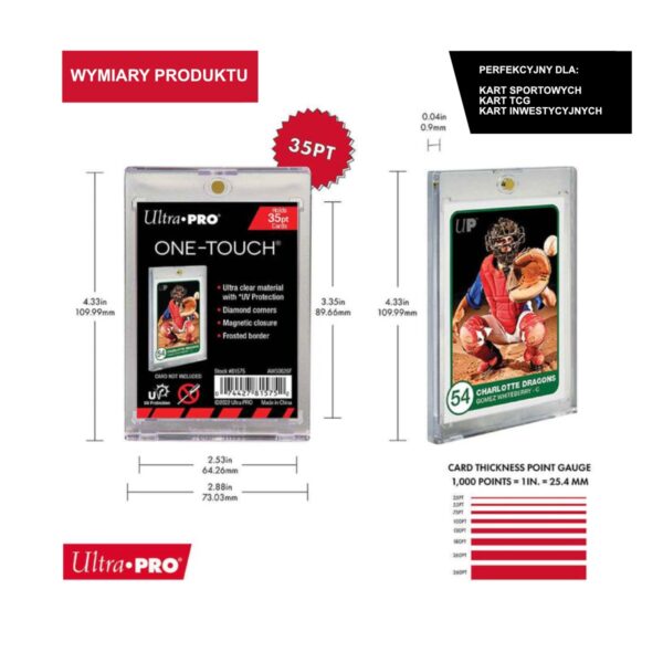 Ultra Pro Holder magnetyczny One-Touch 35pt z ochroną UV